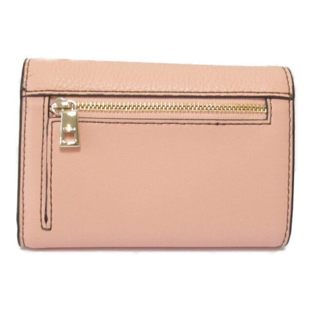 Furla Tri Fold Wallet Leather Pink Pesca View 2